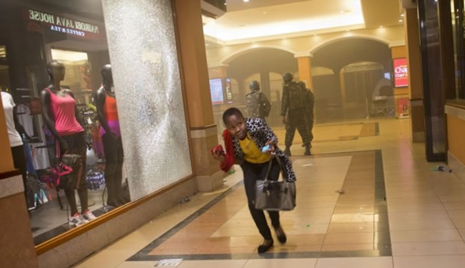 Heavy gunfire and explosion as death toll rises to more than 68 in Kenya's Westgate mall