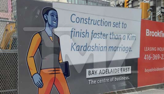 Construction company pokes fun at Kim Kardashian