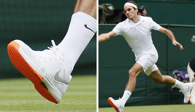 Roger Federer's shoes banned from Wimbledon