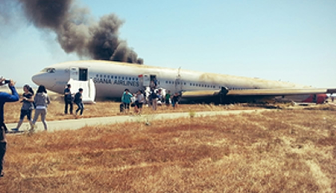 Asiana Airlines plane crashes at San Francisco International Airport