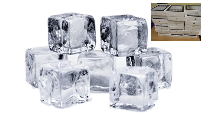 Conmen arrested after trying to pass off ice cubes as iPads