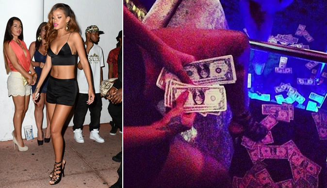 Rihanna 'makes it rain', tips stripper with $8k - Video