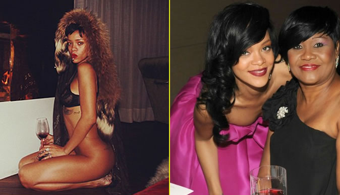 Rihanna gets telling off from her mother